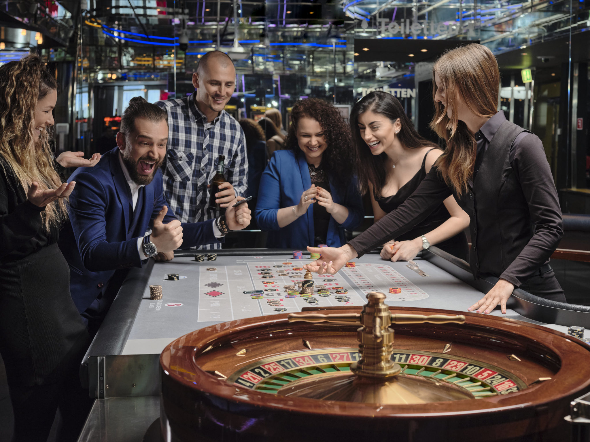 Spielglück beim Roulette im Casino Davos